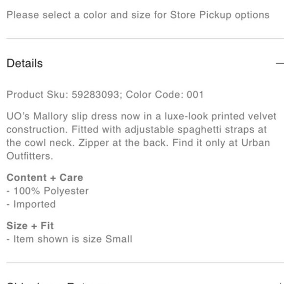 UO Velvet Mallory Cowl Neck Slip Dress - Picture 8 of 8